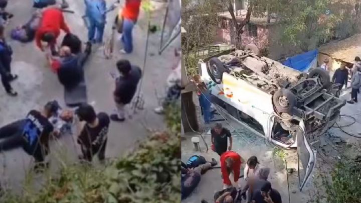 Edomex: nueve heridos tras caída de autobús a una barranca en Nicolás Romero