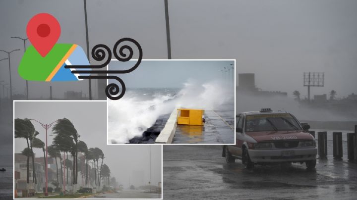 Los 8 municipios de Veracruz con Norte de 95 km/h este lunes 8 de diciembre