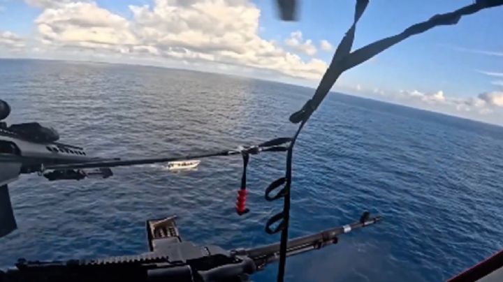 VIDEO: así fue como francotirador de EU detuvo narcolancha en el Pacífico