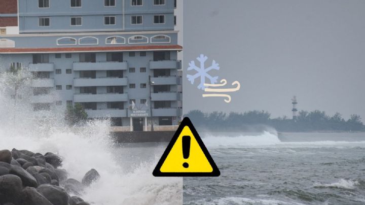 Entra norte a Veracruz: así estará el clima este 8 de diciembre con norte de hasta 100 km/h