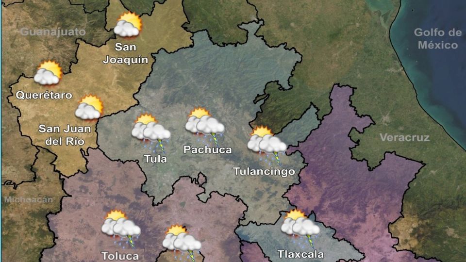 Consulta el pronóstico del clima para este día en Hidalgo