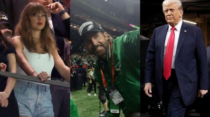 Desde Taylor Swift, Bradley Cooper hasta Donald Trump: Las estrellas que asistieron al Super Bowl LIX y sus memes