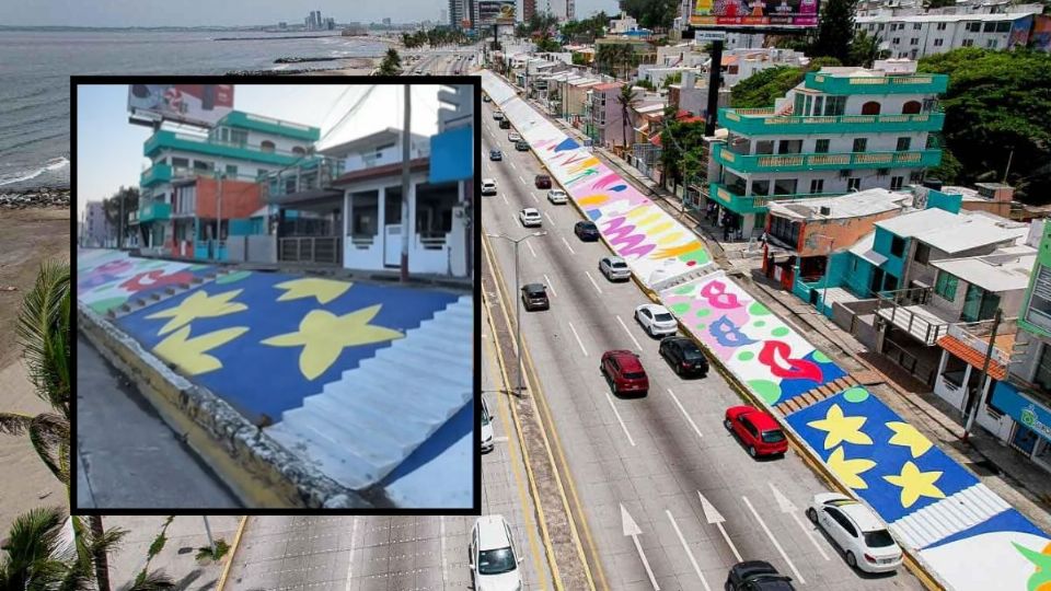 VIRAL: Este es el conjunto habitacional de Veracruz que conquistó TikTok con su arte urbano