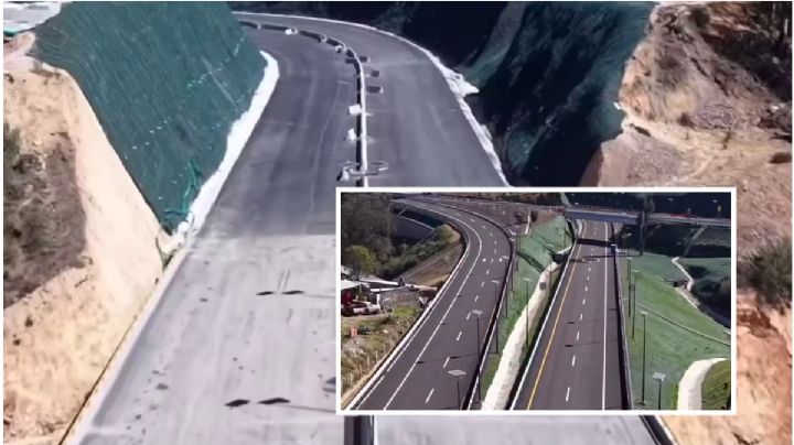 Carretera Real del Monte-Huasca: así se ve terminada desde el aire; en esta fecha se inaugura