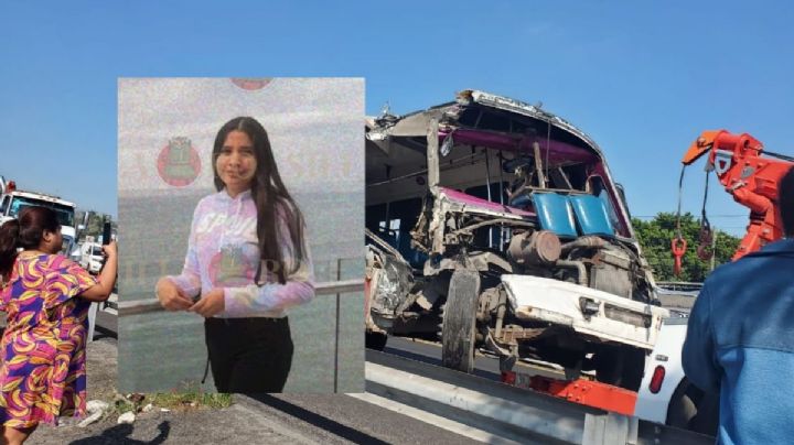 Sale del hospital Jennifer Sofía, víctima del accidente de camión Herradura en Veracruz