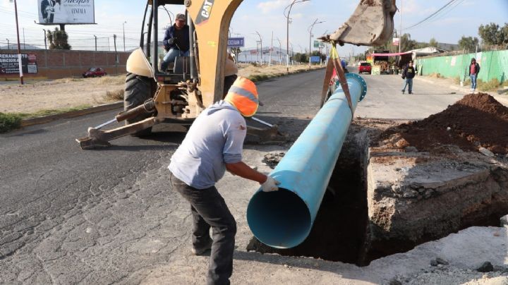 Caasim acaba remodelación de tubería; agua llegará mejor a las casas de estas colonias
