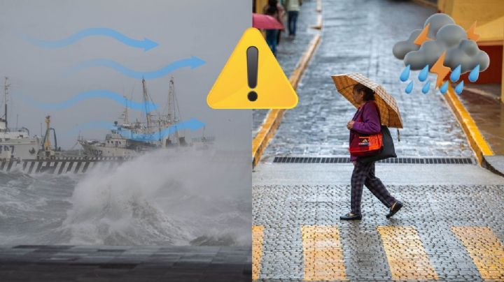 Norte y lluvias de surada y frente frío en Veracruz: activan Aviso Especial