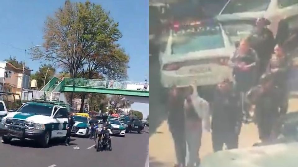 Intensa movilización policiaca en Tlalpan