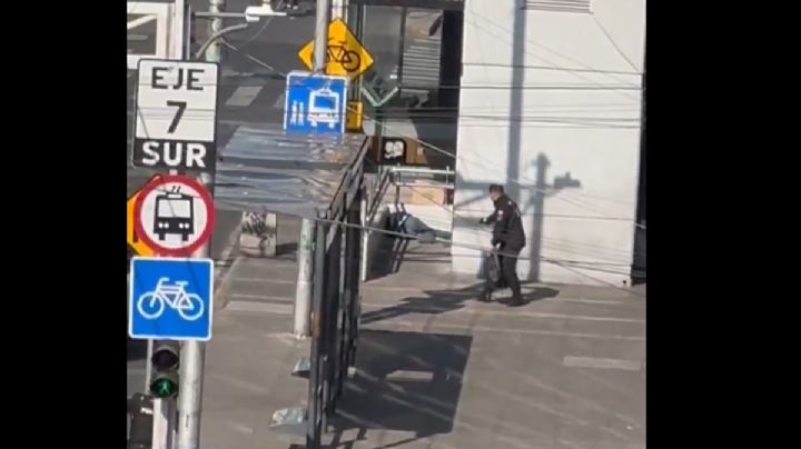 Así repelieron policías de la CDMX un asalto en Insurgentes Sur