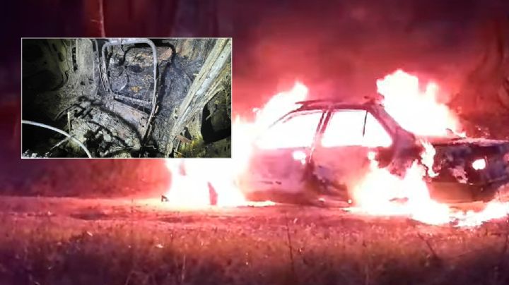 Hallan cadáver al interior de auto en llamas abandonado en Acaxochitlán I Video