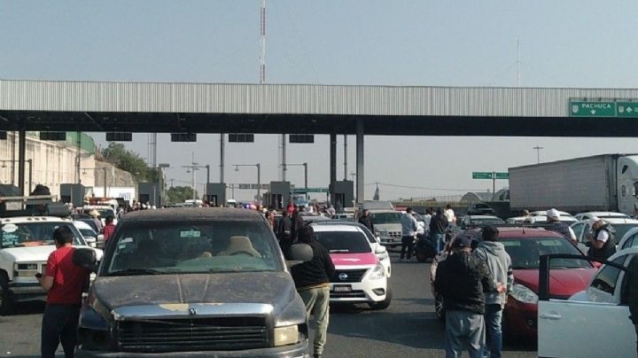 Así va el bloqueo y marcha de transportistas en la México-Pachuca; revisa rutas alternas