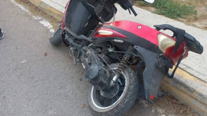 No llevaban casco: Madre e hijas derrapan en motoneta y resultan lesionadas en Ixmiquilpan