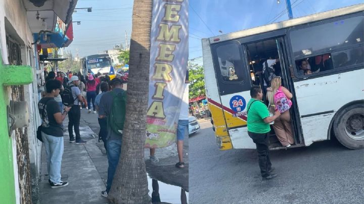 Hasta 1 hora para tomar camión en Veracruz: usuarios denuncian falta de unidades