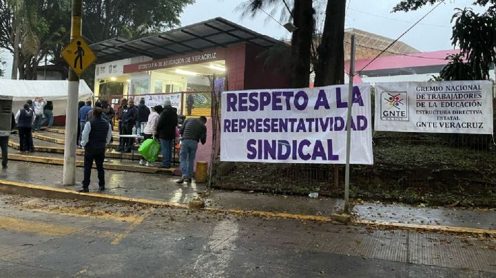 Ellos son los profesores y líderes de los 8 sindicatos que tienen tomada la SEV