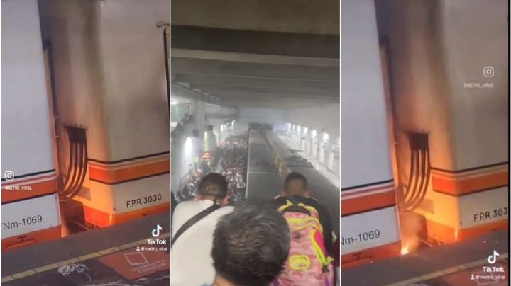 Fuego en el Metro: Se quema vagón en Línea A