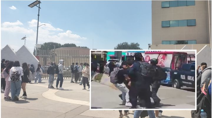 Riña al exterior de Prepa 1 de la UAEH genera movilización policial, esto pasó | VIDEO