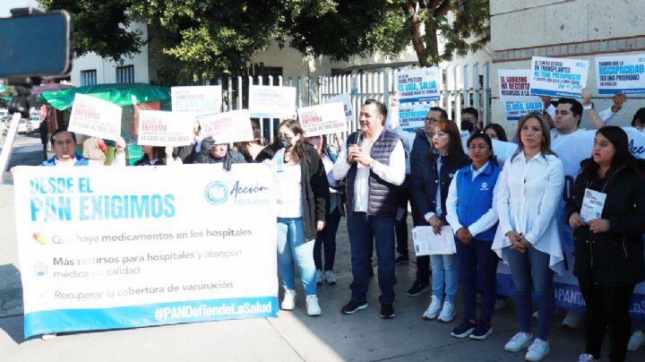 Panistas acusan escasez de medicamentos en el sistema de salud de Hidalgo