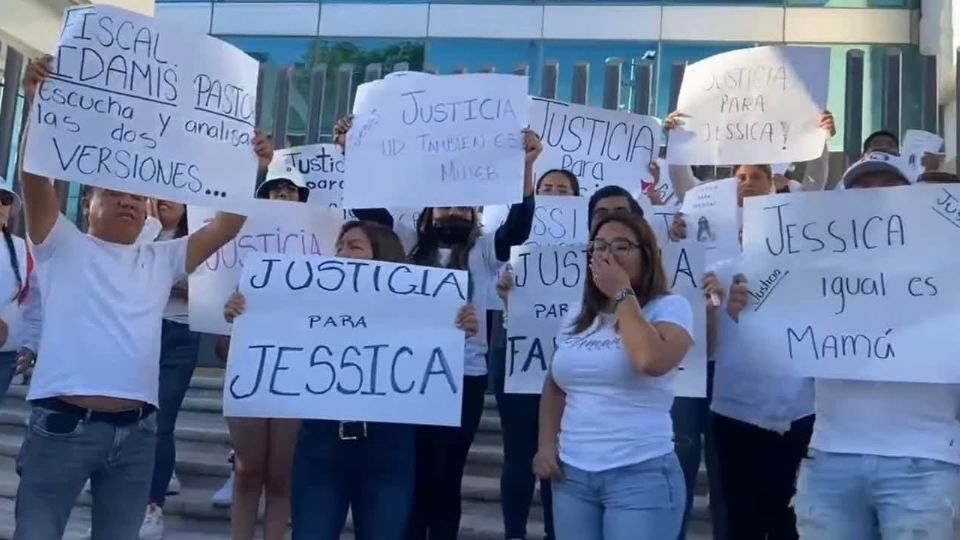 El pasado 30 de enero familiares y amigos de Jessica N. se manifestaron para exigir su liberación