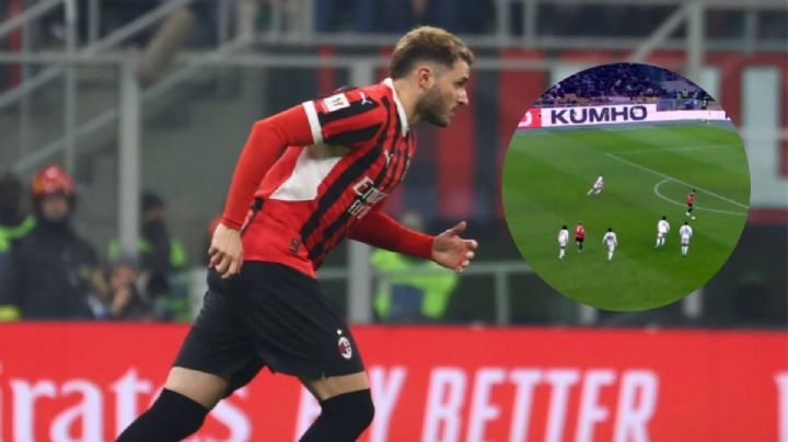 La increíble asistencia de Santi Giménez en su debut con el Milan