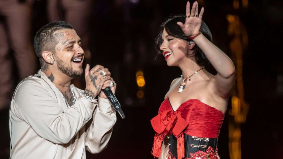 Christian Nodal y Ángela Aguilar