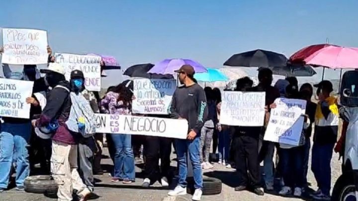Bloqueo en la carretera Pachuca-Ciudad Sahagún, por segundo día consecutivo