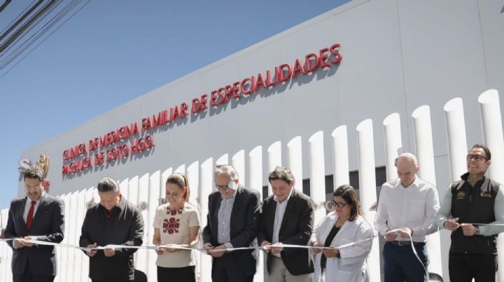 Claudia Sheinbaum inaugura clínica del ISSSTE en Pachuca