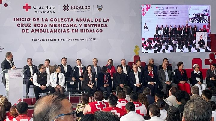 Colecta anual: Cruz Roja va por 9 millones de pesos en Hidalgo