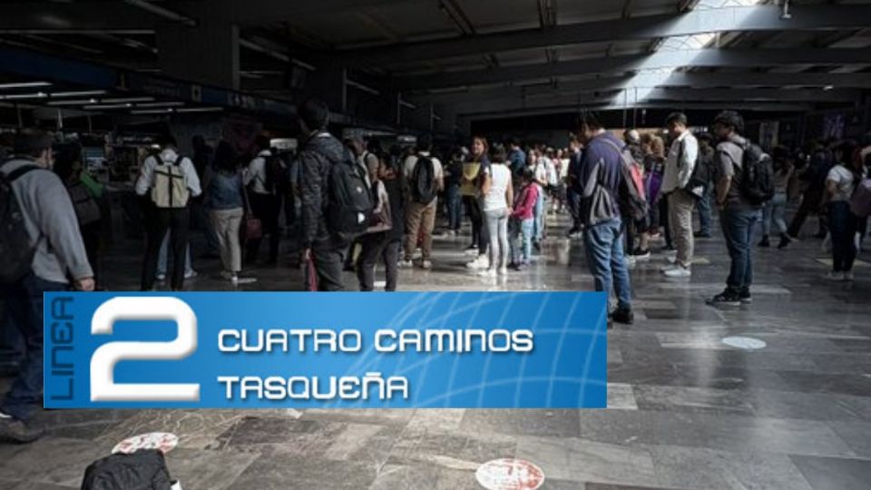 La Línea 2 del Metro registró falta de luz