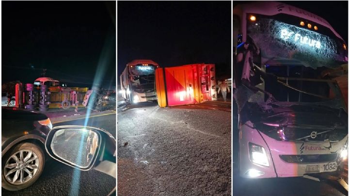 Autopista México-Tuxpan: autobús impacta contra tráiler; mujer muere en otro choque