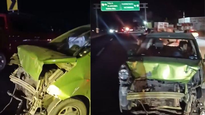 Pachuca-Actopan: Conductor presuntamente ebrio y en sentido contrario choca contra familia