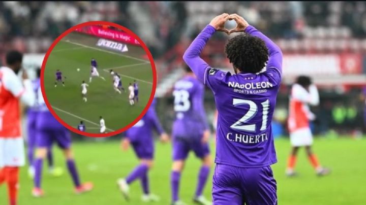 Así fue el golazo del “Chino” Huerta, Anderlecht sonríe