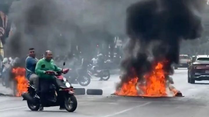 Disturbios en Eje 3 Sur: protestan comerciantes de autopartes en CDMX