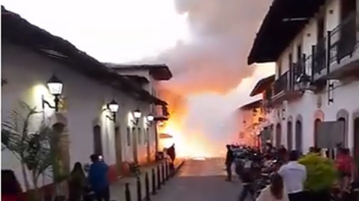 Explosión de pirotecnia causa pánico en Valle de Bravo