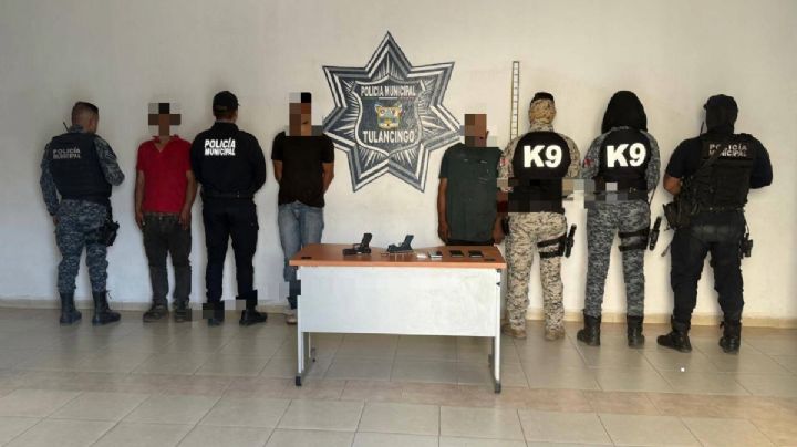 Detienen a hombres armados en Tulancingo; se habían orillado a orinar en la vía pública