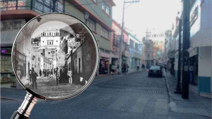 Así era esta calle que lleva al edificio central de la UAEH hace 105 años en Pachuca