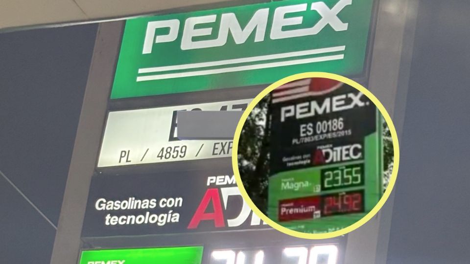 El precio de la gasolina está por debajo de los 24 pesos por litro en estos estados