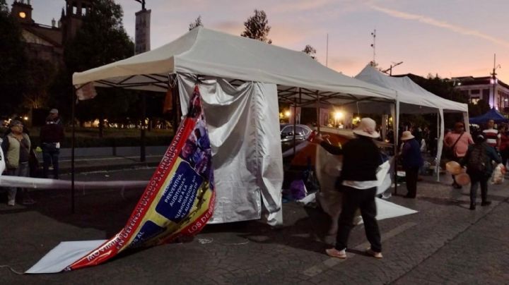 Levantan plantón en Toluca tras una semana de protestas
