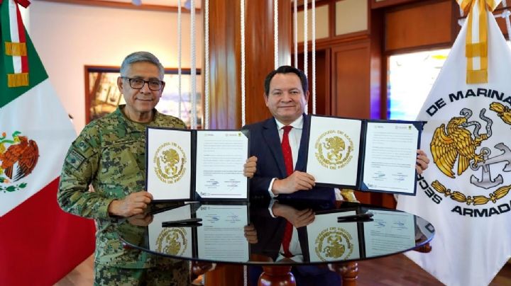 Formalizan Gobierno y SEMAR acuerdo para fortalecer infraestructura marítima