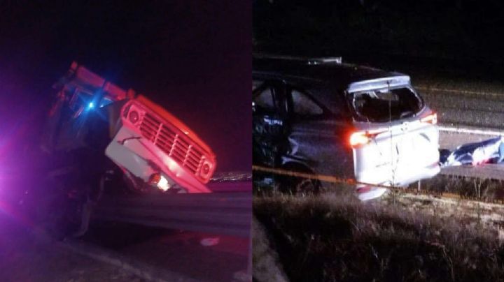 Muere automovilista al chocar contra camión de carga en la la México-Tuxpan I Fotos