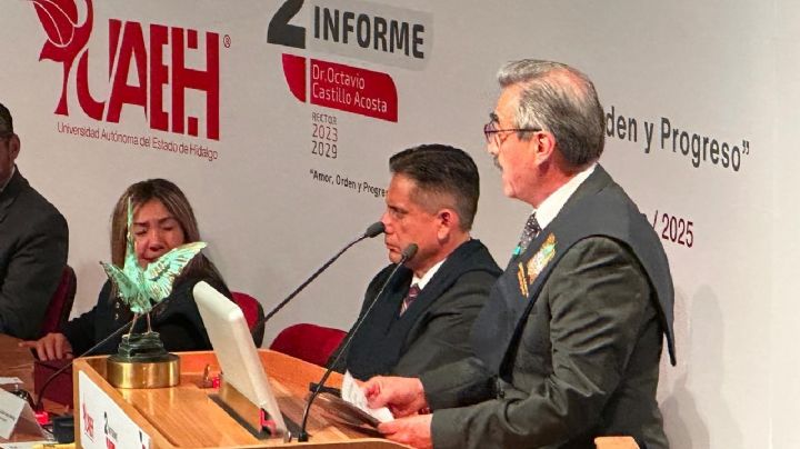 Rector de la UAEH presenta segundo informe, destaca cobertura a más de 67 mil alumnos