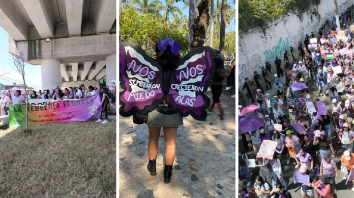 Marchas del 8M en Veracruz: así se vivieron las movilizaciones por el Día de la Mujer