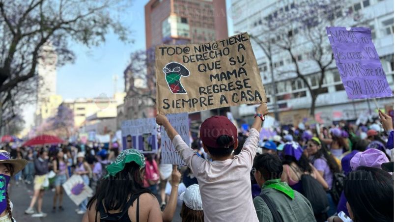 Marcha del 8M 2025 en la Ciudad de México.