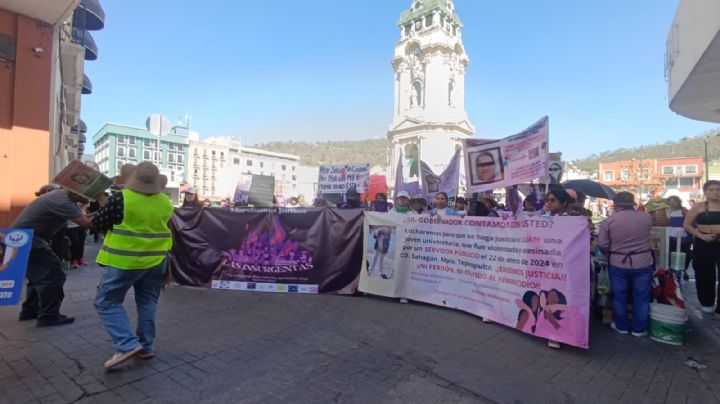 8M Pachuca: estos fueron los nombres de los deudores alimentarios denunciados en la marcha
