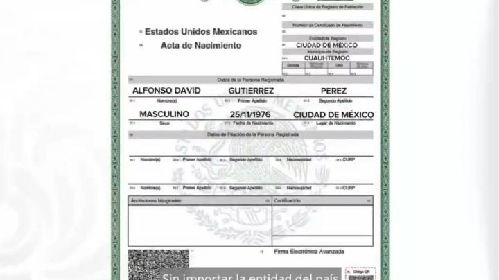 Acta de nacimiento: el requisito que tendrás que hacer para realizar trámites en línea