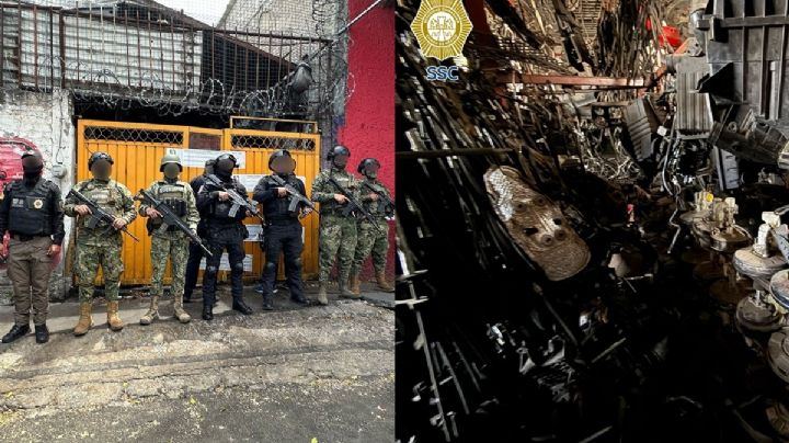 Policía de la CDMX asegura 40 toneladas de autopartes robadas