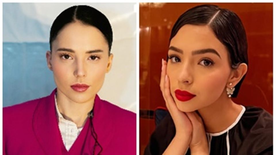 Con su prima Ángela Aguilar y con el resto de la familia