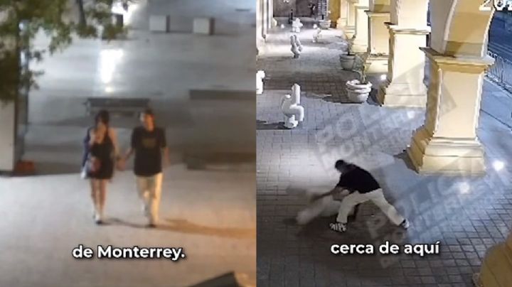 Detienen a joven por dañar obra de arte en Monterrey