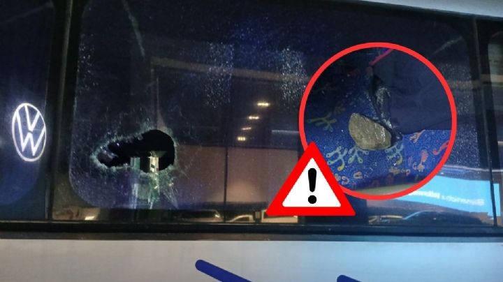 Esto sabemos del intento de asalto a autobús Plateado en Ixtac; delincuentes lanzaron piedras