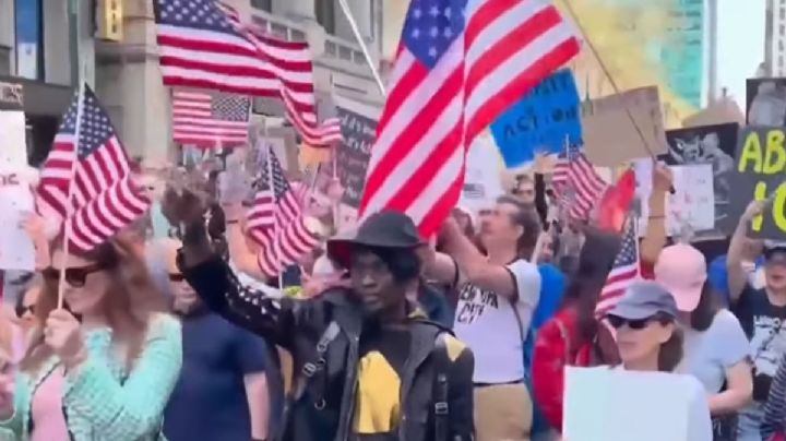 Miles abarrotan calles en EU en protesta contra Trump