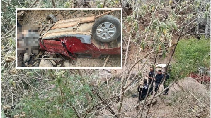 Camioneta se va a un barranco en Huasca; 2 muertos y 5 heridos; niños entre ellos